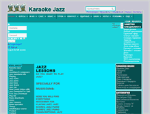 Tablet Screenshot of karaokejazz.com